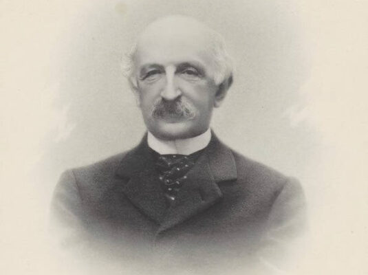 Photograph of Tobias Michel Karel Asser (1838-1913), Dutch Councillor of State, Vice-President of the Second Commission of the Conference