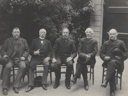 Photograph of the Dutch delegation at the Conference