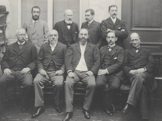 Photograph of the French delegation at the Conference.