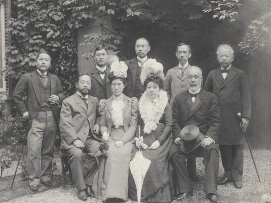 Photograph of the Japanese delegation at the Conference